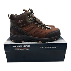 Skechers Relment Traven Boots Men's Size 13 Brown Waterproof Shoes‎ Hiking 65529
